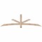 Ekena Millwork Alberta Smooth Timber Gable Bracket, Douglas Fir, 84"W x 24"H x 3 1/2"D x 3 1/2"F, 7/12 Pitch GBW084X24X0404ALB00SDF - alternate 1